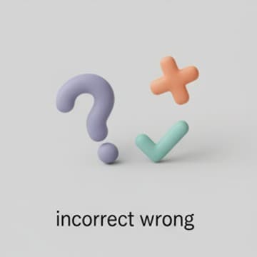 ไม่ถูกต้อง