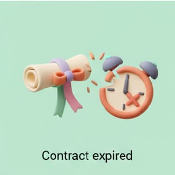 หมดสัญญา